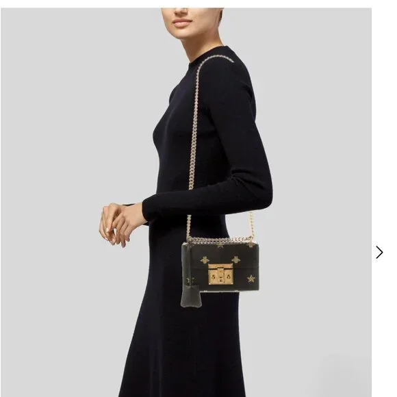 Gucci Calfskin Padlock Small Should Bag with Bee and Star Printed - Picture 3 of 7